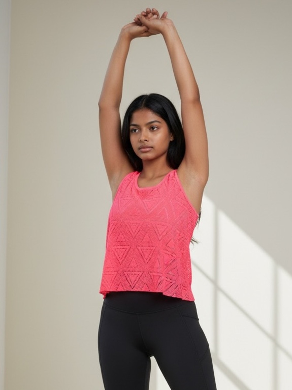 AEROPOSTALE Tribal Pattern Lacey Tank